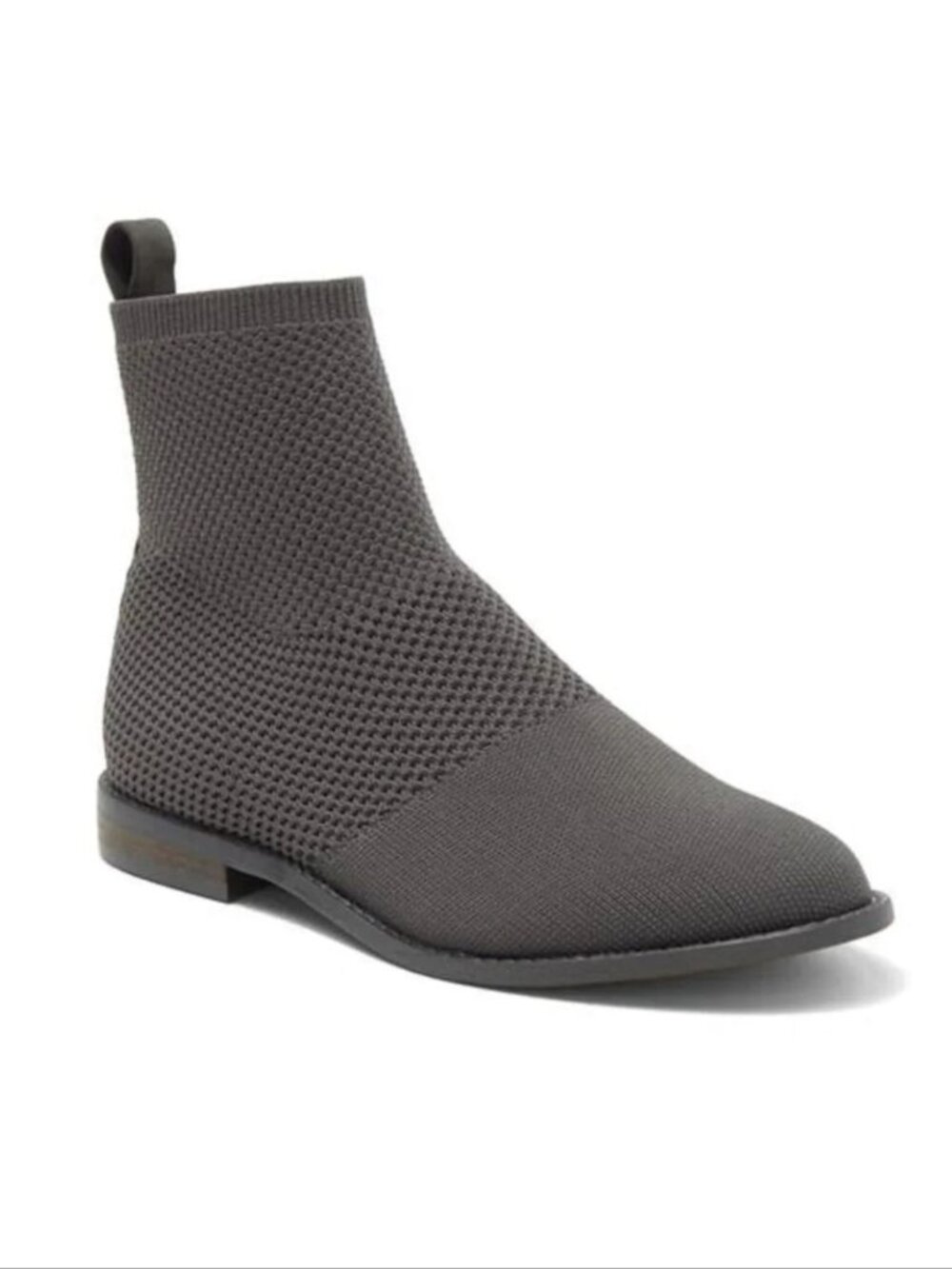 EILEEN FISHER Jude Stretch Knit Socks BOOTIES Boots Size 6.5 Graphite Gray NEW